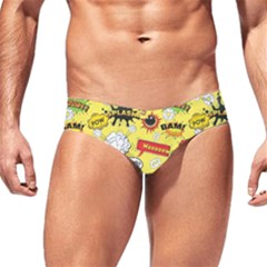 Cartoon Comics Pattern Men s Swim Brief