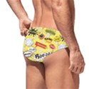 Cartoon Comics Pattern Men s Swim Brief View2