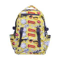 Cartoon Comics Pattern Carry-on Double Buckle Travel Backpack