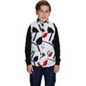 Rose Hip Pattern Branches Autumn Kid s Button Up Puffer Vest View1