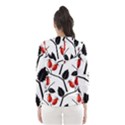 Rose Hip Pattern Branches Autumn Women s Hooded Windbreaker View2