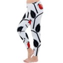 Rose Hip Pattern Branches Autumn Classic Winter Leggings View2