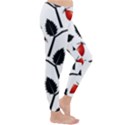 Rose Hip Pattern Branches Autumn Classic Winter Leggings View3
