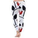 Rose Hip Pattern Branches Autumn Classic Winter Leggings View4