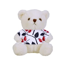 Rose Hip Pattern Branches Autumn Full Print Tee For Cuddly Teddy Bear