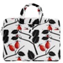 Rose Hip Pattern Branches Autumn MacBook Pro 15  Double Pocket Laptop Bag  View2
