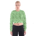 Leaves Pattern Texture Seamless Cropped Sweatshirt View1