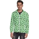 Leaves Pattern Texture Seamless Men s High Neck Windbreaker View1