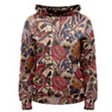 Abstract Flowers Women s Pullover Hoodie View1