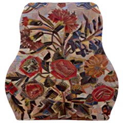 Abstract Flowers Car Seat Velour Cushion 