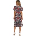 Beautiful Flowers Women s Kimono Wrap Satin Dress View4