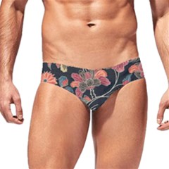 Red Flowers 2 Men s Swim Brief