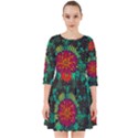 Mid Century Retro Floral 1970s 1960s Pattern 72 Smock Dress View1