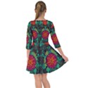 Mid Century Retro Floral 1970s 1960s Pattern 72 Smock Dress View2