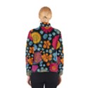 Mid Century Retro Floral 1970s 1960s Pattern 77 Women s Bomber Jacket View2