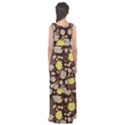 Mid Century Retro Floral 1970s 1960s Pattern 84 Empire Waist Maxi Dress View2