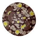 Mid Century Retro Floral 1970s 1960s Pattern 84 Inside Out Bucket Hat View3