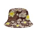 Mid Century Retro Floral 1970s 1960s Pattern 84 Inside Out Bucket Hat View4