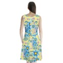 Flowers Bloom Blossom Petals Plant Sleeveless Waist Tie Chiffon Dress View2