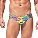 Psychedelic Rock Jimi Hendri Men s Swim Brief View1