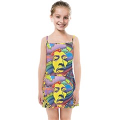 Psychedelic Rock Jimi Hendri Kids  Summer Sun Dress