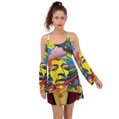 Psychedelic Rock Jimi Hendri Boho Dress