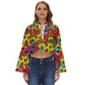 Grateful Dead Jam Bears Boho Long Bell Sleeve Top View1