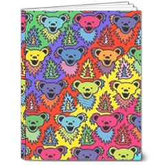 Grateful Dead Jam Bears 7  X 9  Hardcover Notebook