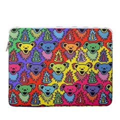 Grateful Dead Jam Bears 15  Vertical Laptop Sleeve Case With Pocket