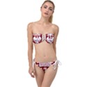 University of Chicago Twist Bandeau Bikini Set View1