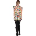 Owenjones Chinese 02 Bright-001 Ruffle Collar Short Sleeve Chiffon Top View4