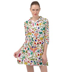 Owenjones Chinese 02 Bright-001 Mini Skater Shirt Dress