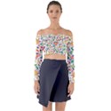 Owenjones Chinese 02 Bright-001 Long Sleeve Off Shoulder Crop Top View1