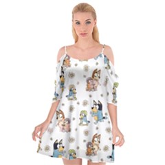 Bluey, Bluey Merch, Bluey Pattern, Bluey Bluey, Bingo, Bluey Design, Bluey Dog Cutout Spaghetti Strap Chiffon Dress