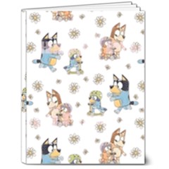 Bluey, Bluey Merch, Bluey Pattern, Bluey Bluey, Bingo, Bluey Design, Bluey Dog 7  X 9  Hardcover Notebook