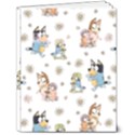 Bluey, Bluey merch, Bluey pattern, Bluey Bluey, bingo, Bluey design, bluey dog 7  x 9  Hardcover Notebook View1