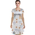 Bluey, Bluey merch, Bluey pattern, Bluey Bluey, bingo, Bluey design, bluey dog Cap Sleeve Nightdress View1