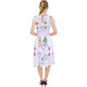 Bluey, Bluey merch, Bluey pattern, Bluey Bluey, bingo, Bluey design, bluey dog Cap Sleeve Front Wrap Midi Dress View2