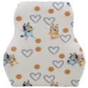 Bluey, Bluey merch, Bluey pattern, Bluey Bluey, bingo, Bluey design, bluey dog Car Seat Velour Cushion  View1