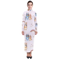 Bluey, Bluey Merch, Bluey Pattern, Bluey Bluey, Bingo, Bluey Design, Bluey Dog Turtleneck Maxi Dress