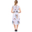 Bluey, Bluey merch, Bluey pattern, Bluey Bluey, bingo, Bluey design, bluey dog Cap Sleeve Front Wrap Midi Dress View2