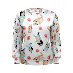 Bluey, Bluey Merch, Bluey Pattern, Bluey Bluey, Bingo, Bluey Design, Bluey Dog Women s Sweatshirt