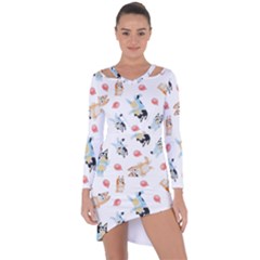 Bluey, Bluey Merch, Bluey Pattern, Bluey Bluey, Bingo, Bluey Design, Bluey Dog Asymmetric Cut-out Shift Dress