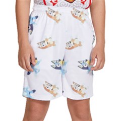 Bluey, Bluey Merch, Bluey Pattern, Bluey Bluey, Bingo, Bluey Design, Bluey Dog Kids  Basketball Shorts