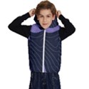 Abstract Topographic Kids  Stylish Hooded Puffer Vest View1