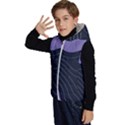 Abstract Topographic Kids  Stylish Hooded Puffer Vest View2