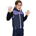 Abstract Topographic Kids  Stylish Hooded Puffer Vest View3