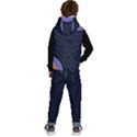 Abstract Topographic Kids  Stylish Hooded Puffer Vest View4