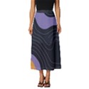 Abstract Topographic Classic Midi Chiffon Skirt View1