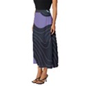 Abstract Topographic Classic Midi Chiffon Skirt View2